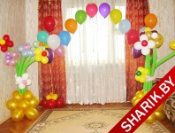 Оформление комнаты ребенка в день рождения воздушными шарами