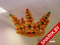 корона из воздушных шаров